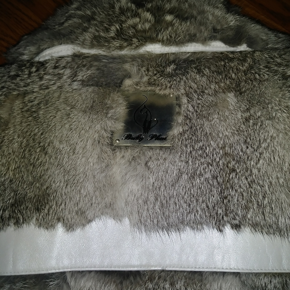 BABY PHAT Women's Rabbit Fur Jacket/Coat - Picture 7 of 8